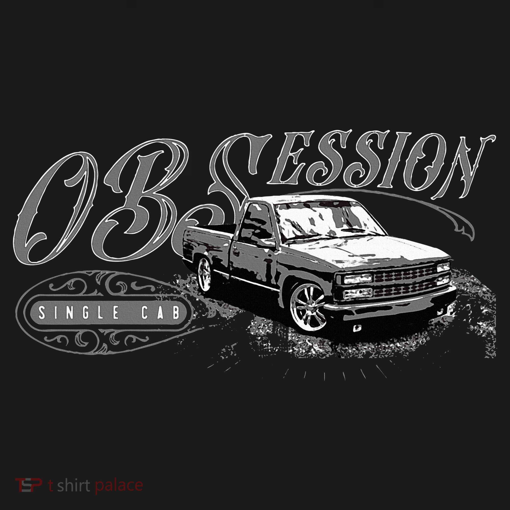Obs Single Cab Truck Old Body Style Retro Vintage Ck Truck T-Shirt