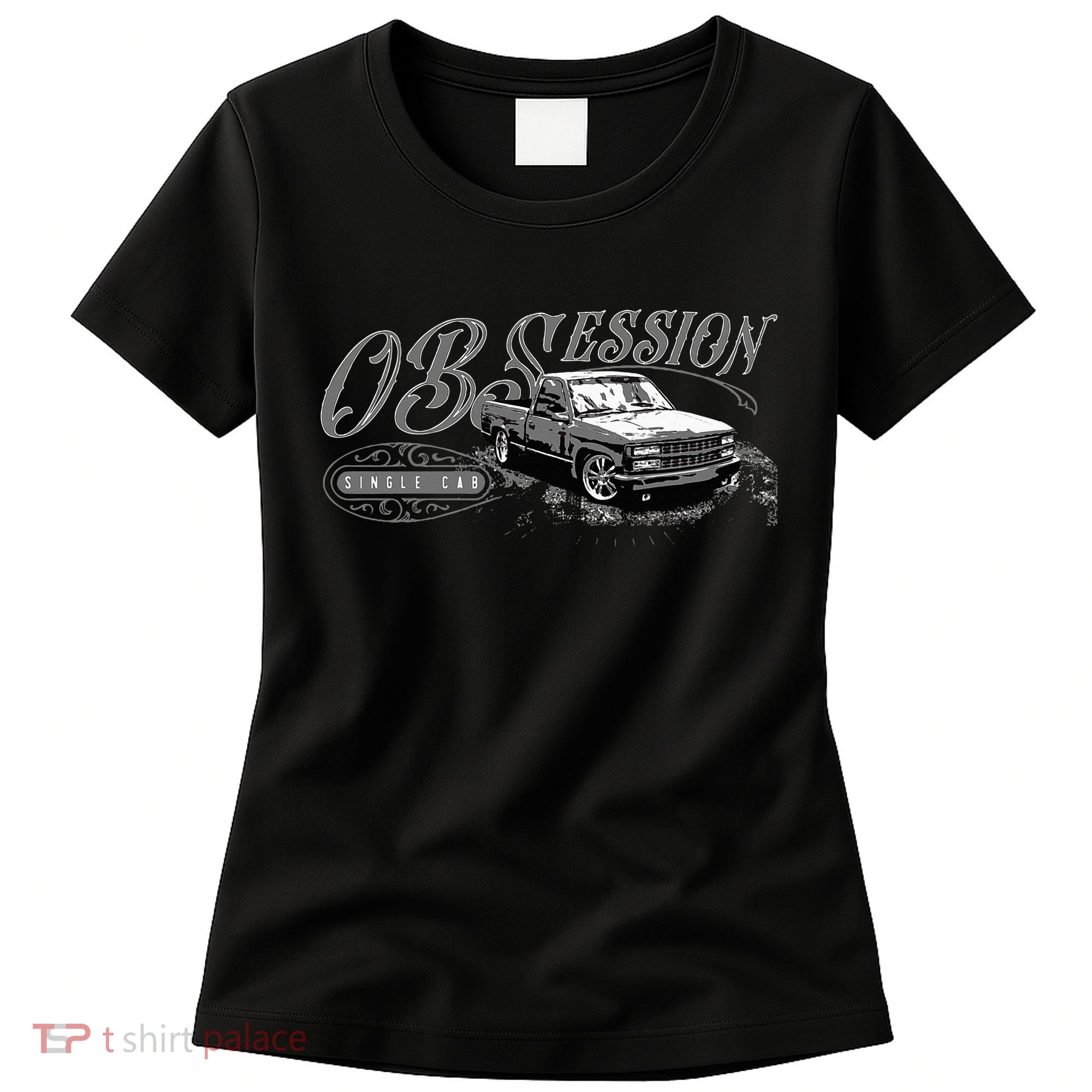Obs Single Cab Truck Old Body Style Retro Vintage Ck Truck Women's T-Shirt