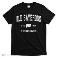 Old Saybrook Connecticut Ct Vintage Athletic Sports T-Shirt thumb 0