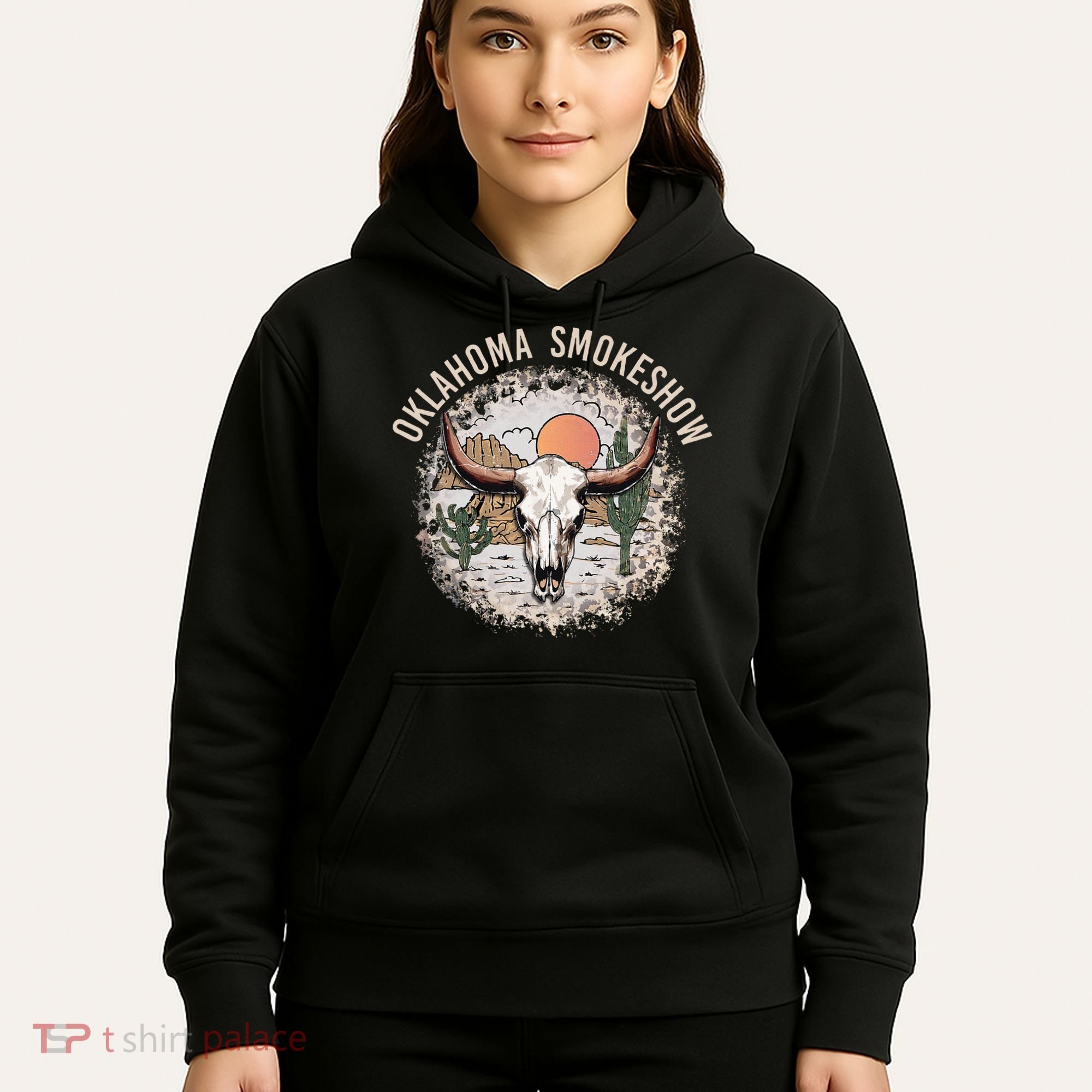 Oklahoma Smokeshow Deserts West Cactus Hoodie