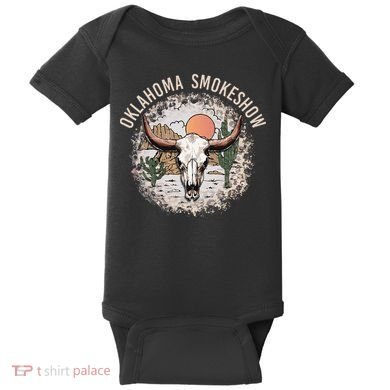 Oklahoma Smokeshow Deserts West Cactus Baby Bodysuit