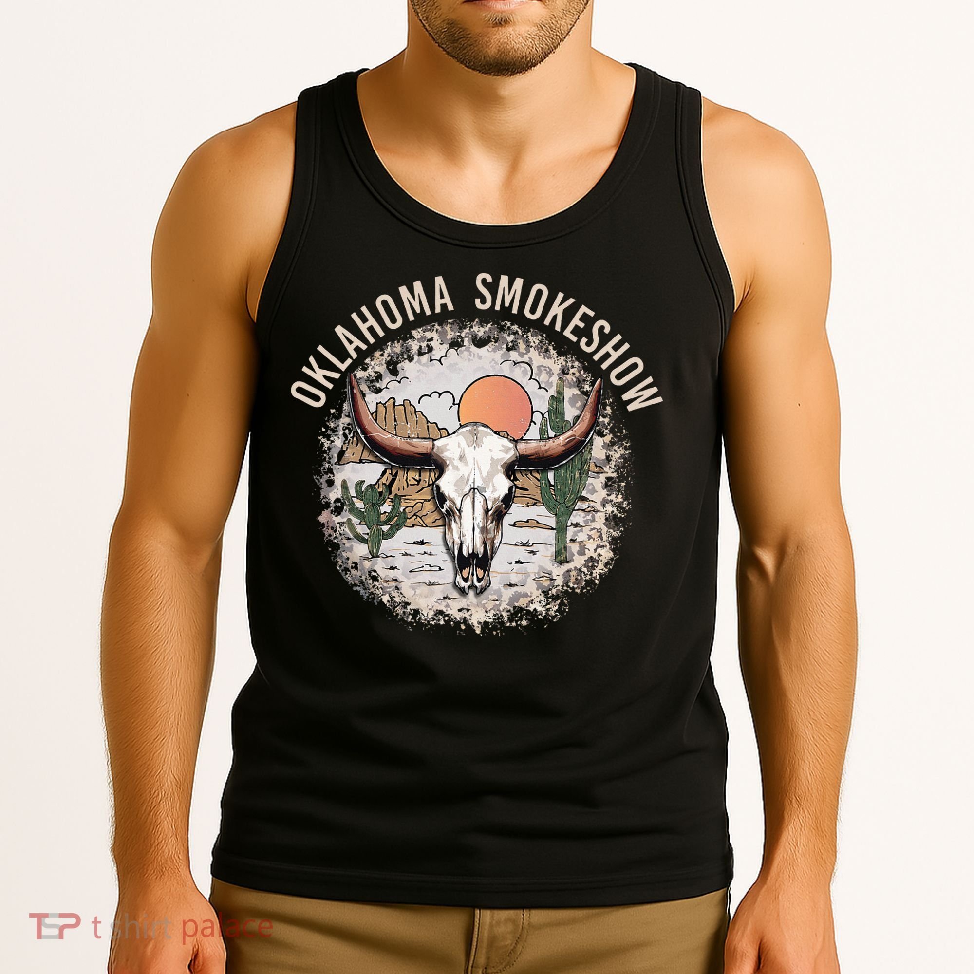 Oklahoma Smokeshow Deserts West Cactus Tank Top