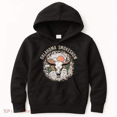 Oklahoma Smokeshow Deserts West Cactus Kids Hoodie