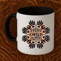 Orange Shirt Day Canada Marple Leaf Every Child Matters Coffee Mug thumb 2