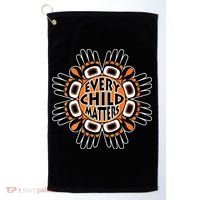 Orange Shirt Day Canada Marple Leaf Every Child Matters Golf Towel thumb 0