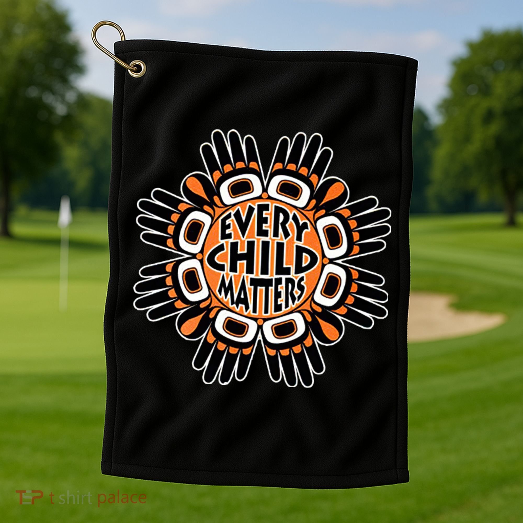 Orange Shirt Day Canada Marple Leaf Every Child Matters Golf Towel