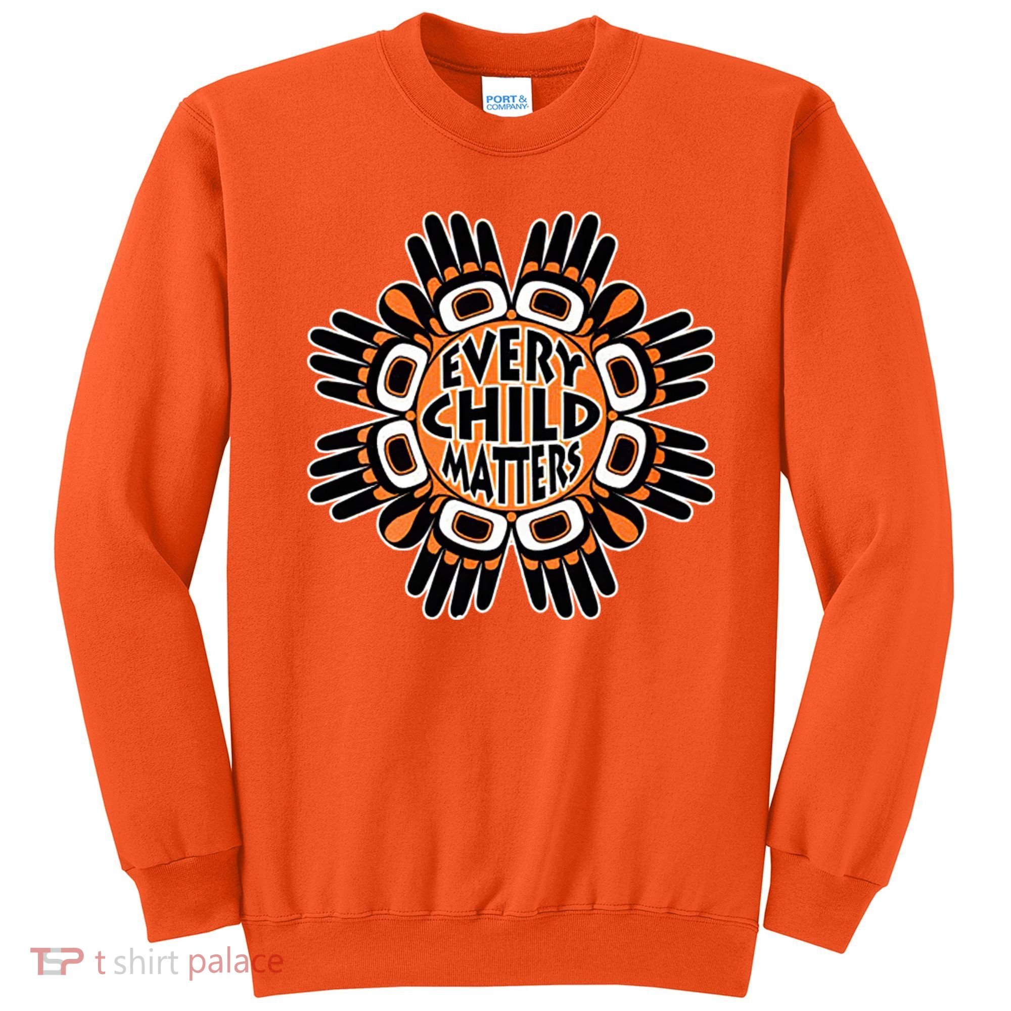 Orange Shirt Day Canada Marple Leaf Every Child Matters Sweatshirt