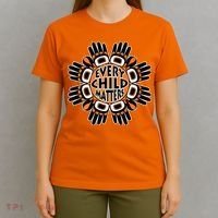 Orange Shirt Day Canada Marple Leaf Every Child Matters T-Shirt thumb 4