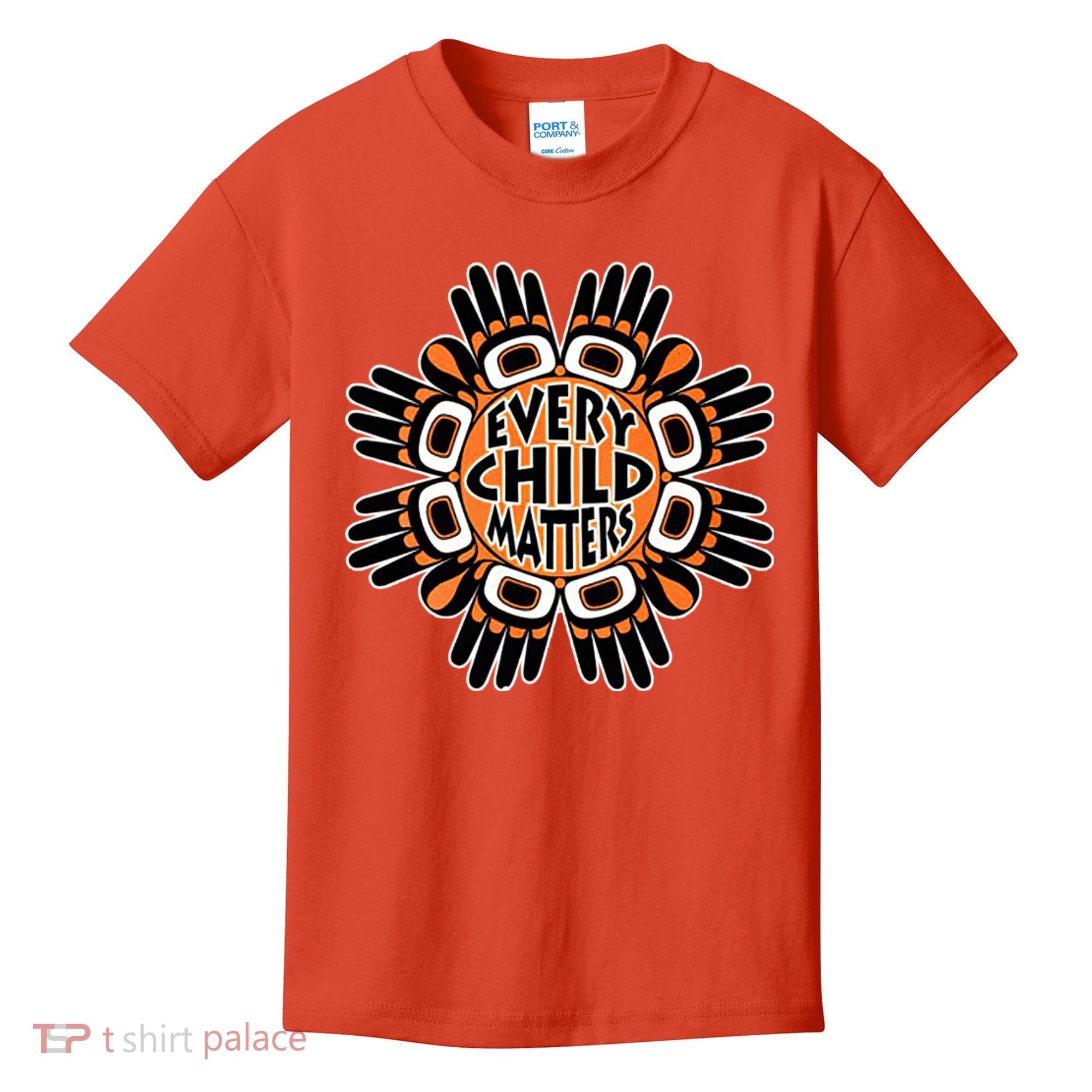 Orange Shirt Day Canada Marple Leaf Every Child Matters Kids T-Shirt
