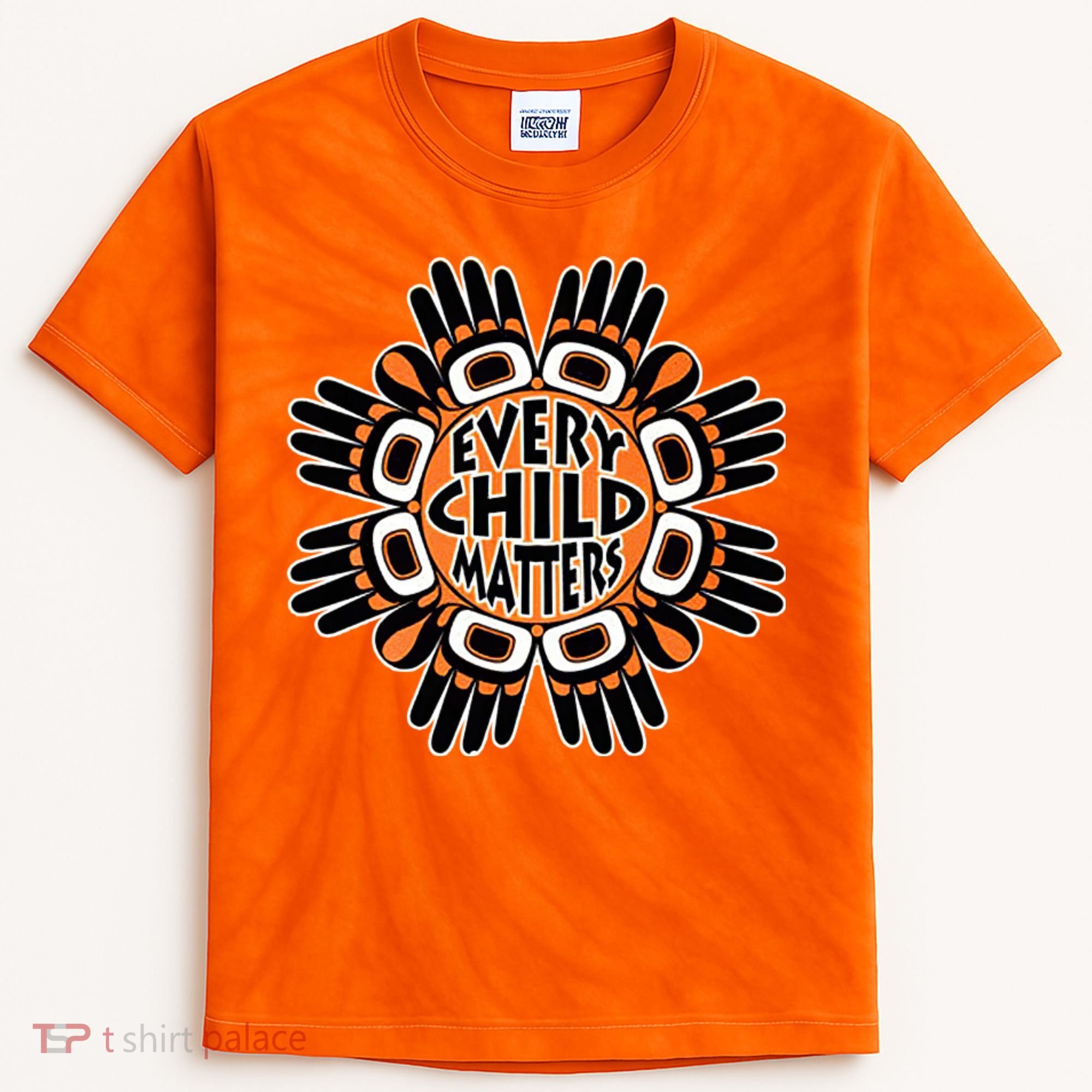Orange Shirt Day Canada Marple Leaf Every Child Matters Kids Tie-Dye T-Shirt