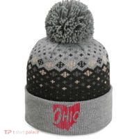 Ohio State Distressed The Baniff Cuffed Pom Beanie thumb 0