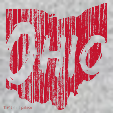 Ohio State Distressed The Baniff Cuffed Pom Beanie