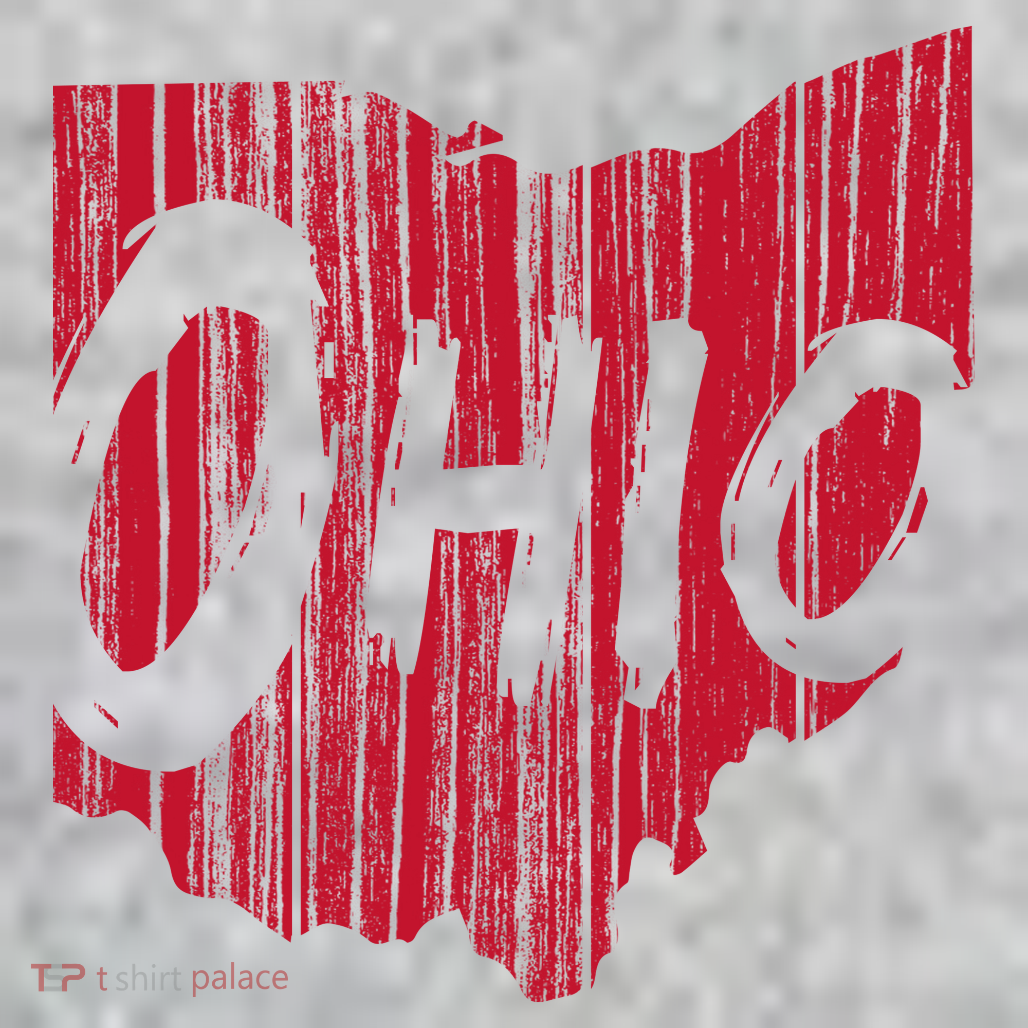 Ohio State Distressed The Baniff Cuffed Pom Beanie