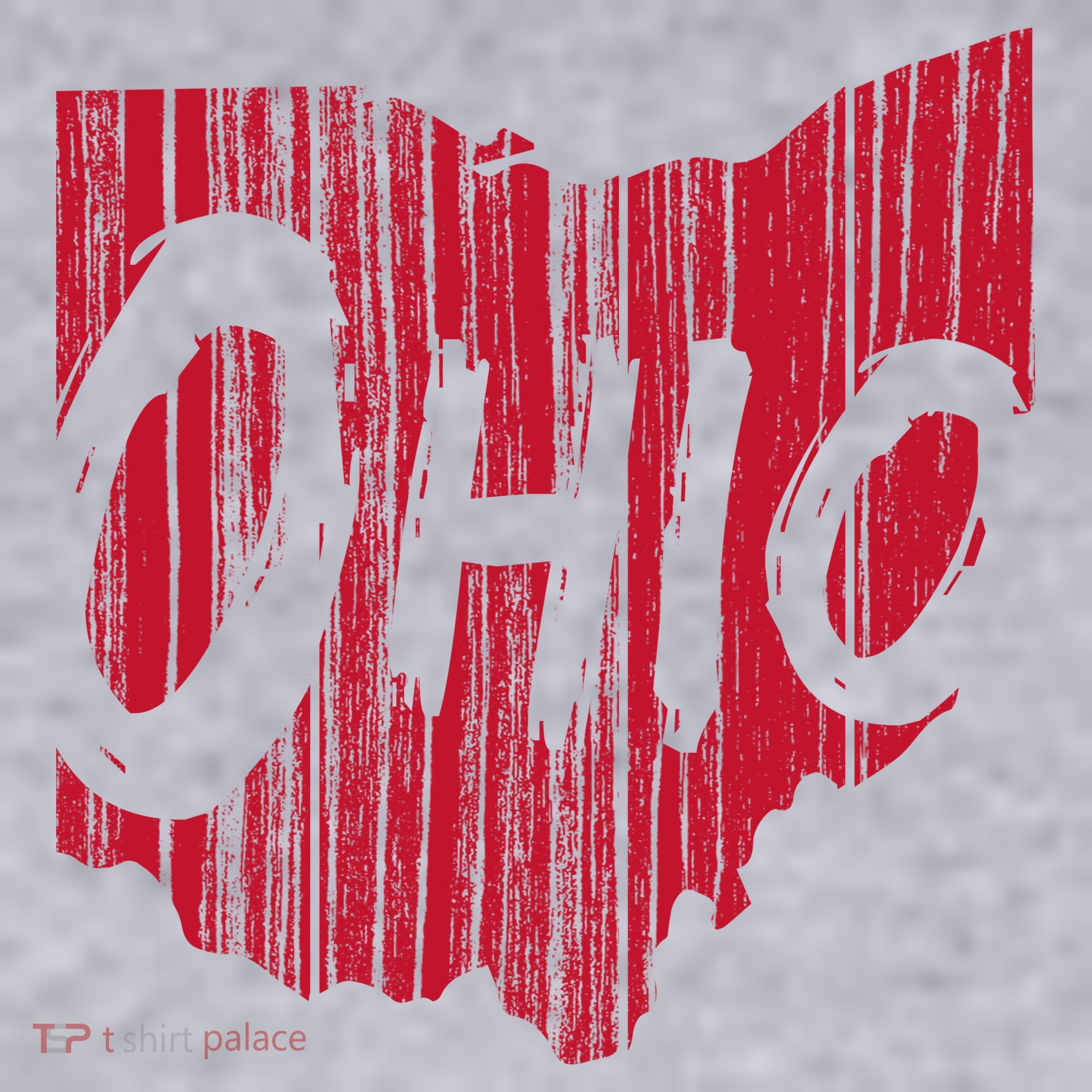 Ohio State Distressed Women's Racerback Cropped Tank