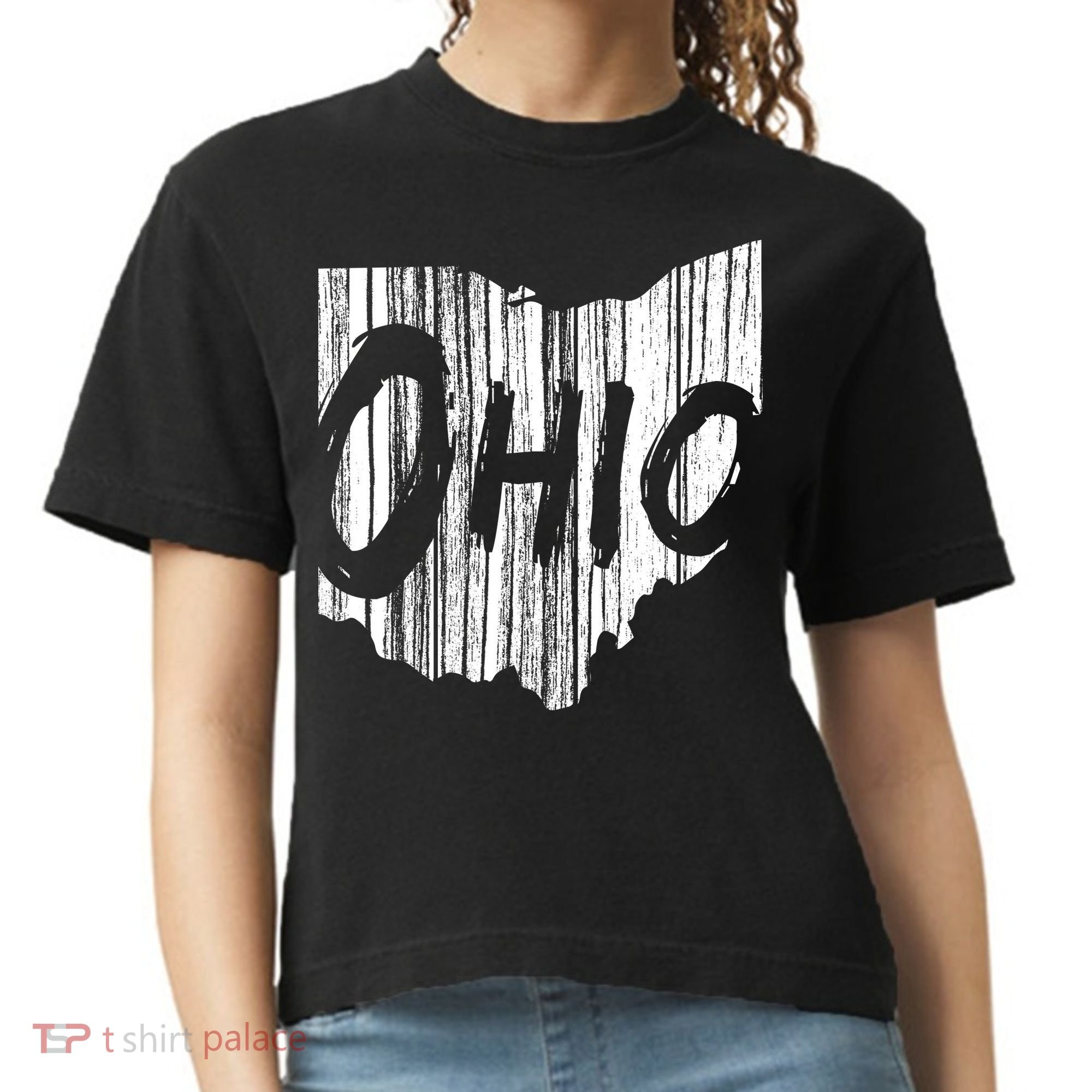 Ohio State Distressed Comfort Colors Boxy T-Shirt