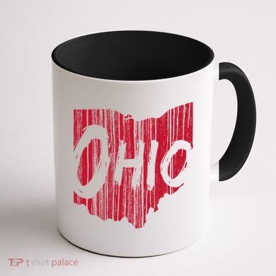 Ohio State Distressed Coffee Mug back