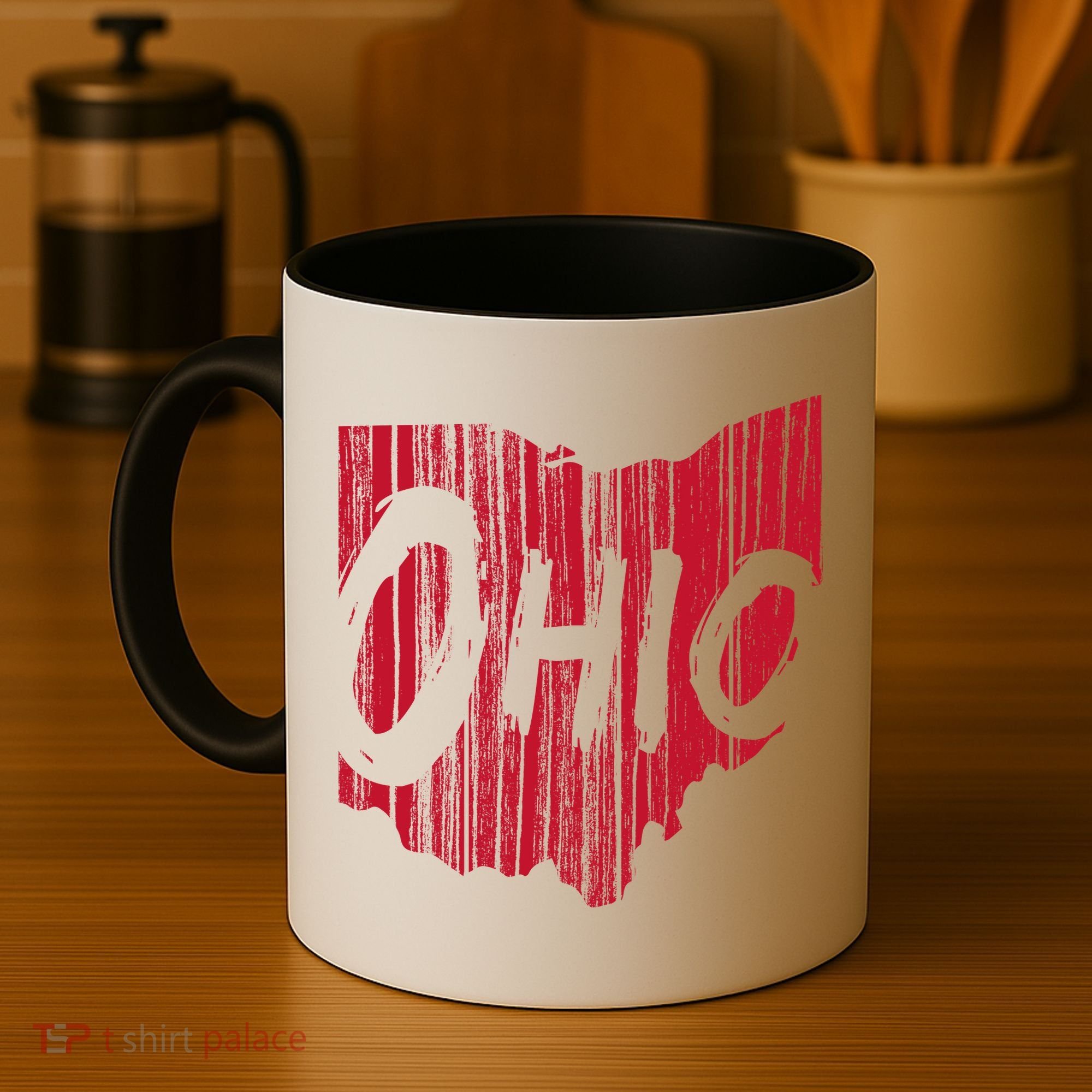 Ohio State Distressed Coffee Mug