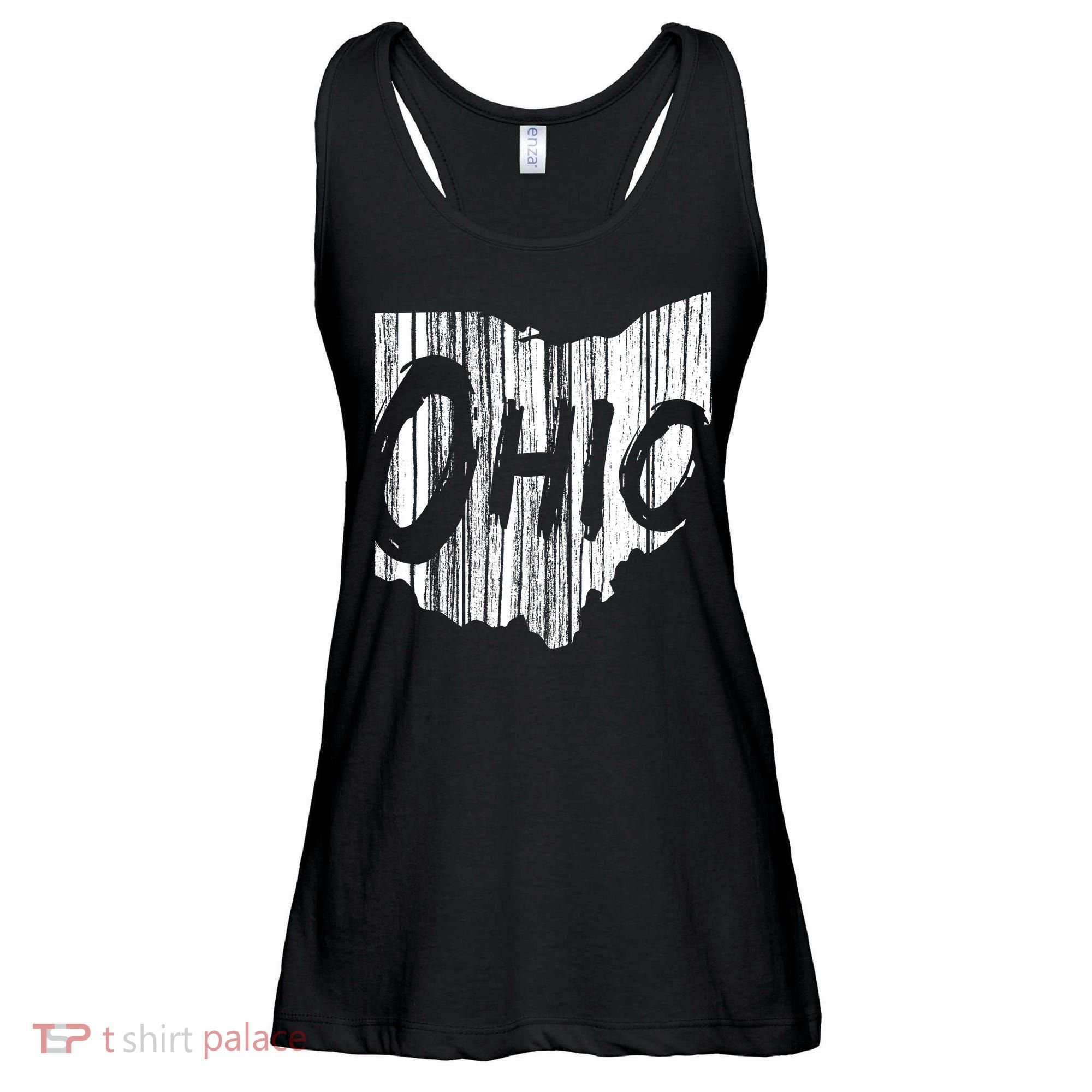 Ohio State Distressed Ladies Essential Flowy Tank