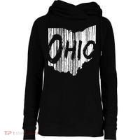 Ohio State Distressed Womens Funnel Neck Pullover Hood thumb 0