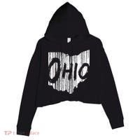 Ohio State Distressed Crop Fleece Hoodie thumb 0