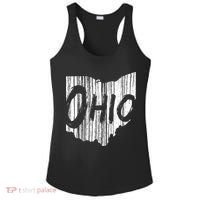 Ohio State Distressed Ladies PosiCharge Competitor Racerback Tank thumb 0