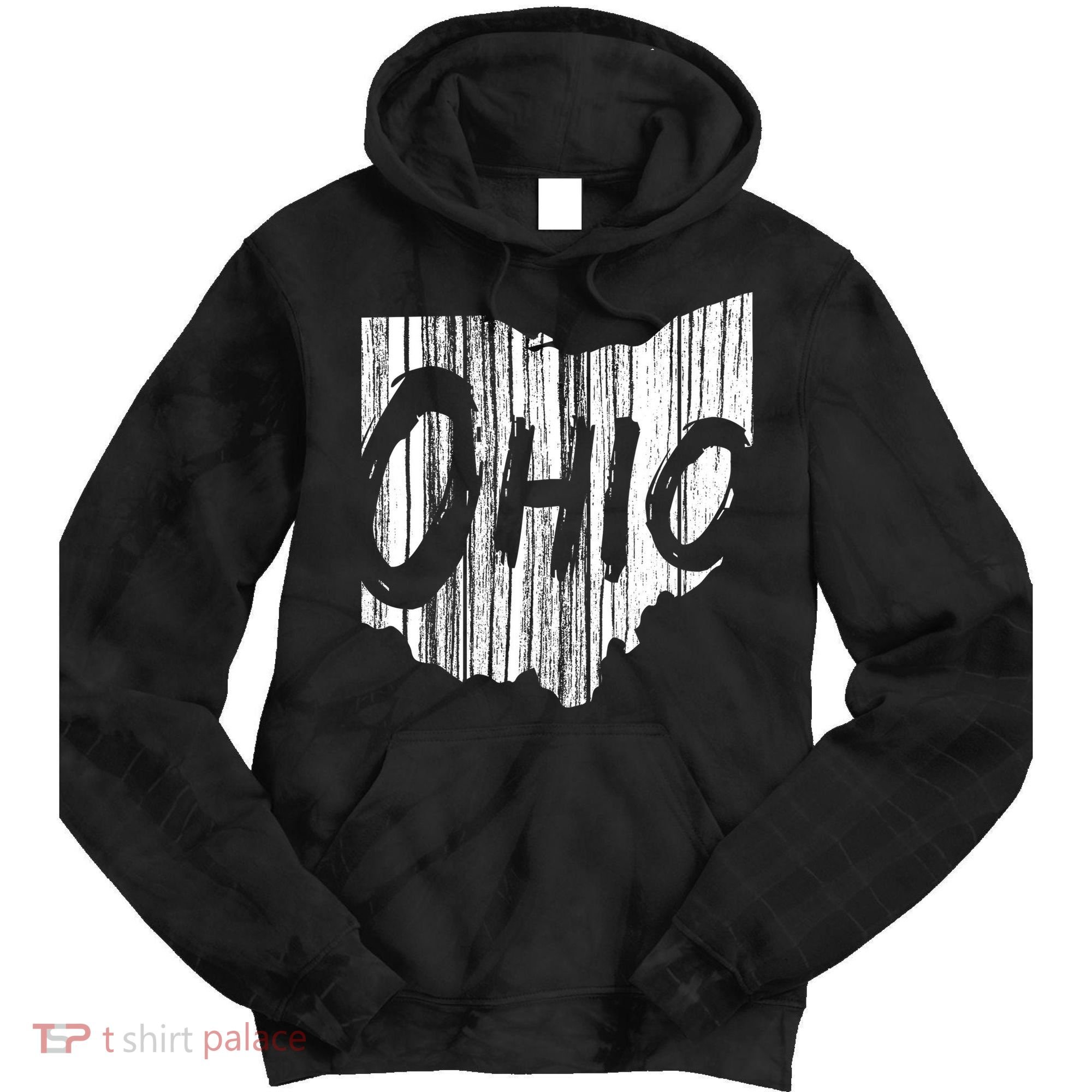 Ohio State Distressed Tie Dye Hoodie