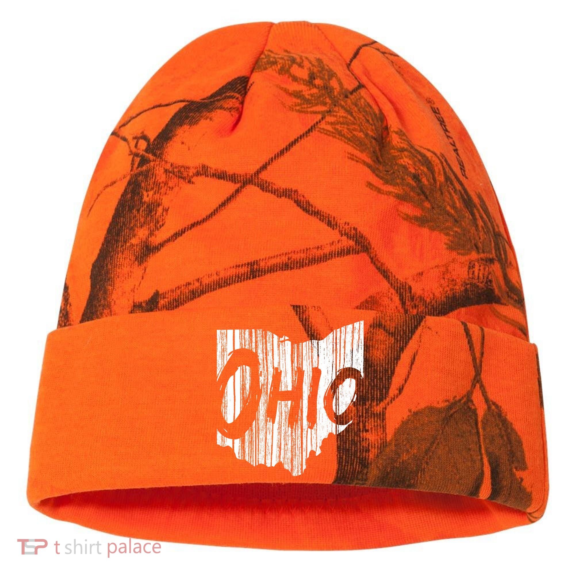 Ohio State Distressed Kati Licensed 12" Camo Cuffed Beanie