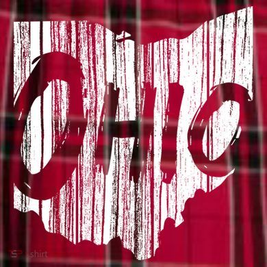 Ohio State Distressed Men's Flannel Plaid Pajama Pants