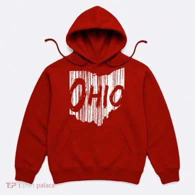 Ohio State Distressed Hoodie