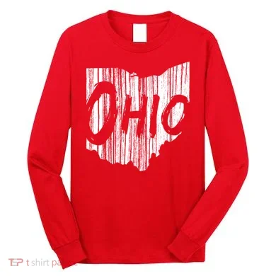 Ohio State Distressed Long Sleeve Shirt