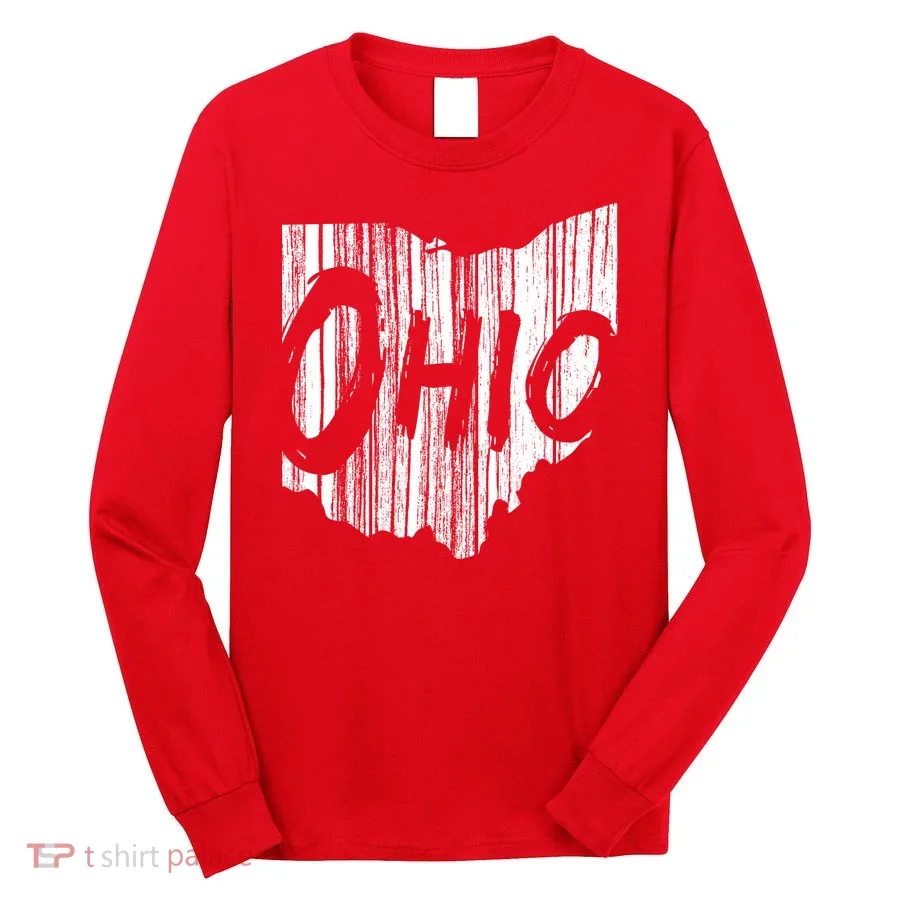 Ohio State Distressed Long Sleeve Shirt