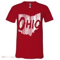 Ohio State Distressed V-Neck T-Shirt thumb 0