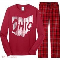 Ohio State Distressed Long Sleeve Pajama Set thumb 0