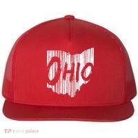 Ohio State Distressed Flat Bill Trucker Hat thumb 0