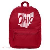 Ohio State Distressed 16 in Basic Backpack thumb 0