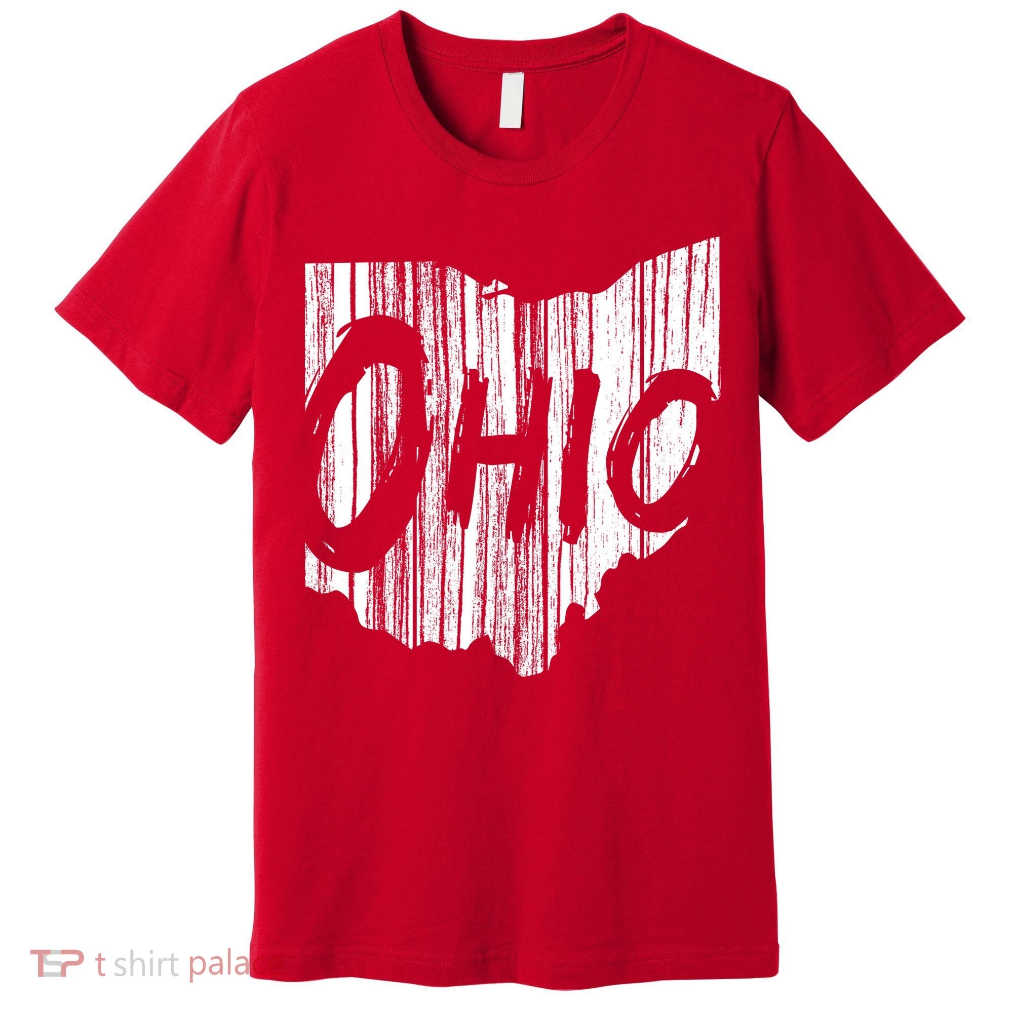 Ohio State Distressed Premium T-Shirt