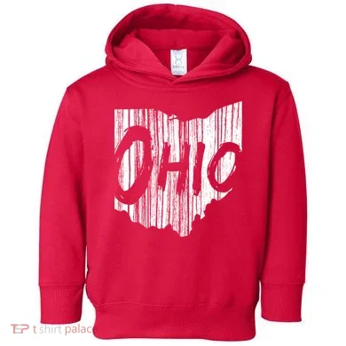 Ohio State Distressed Toddler Hoodie