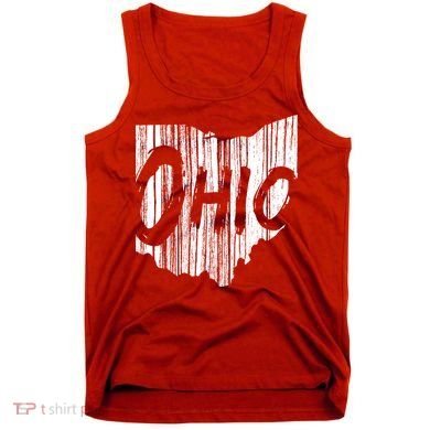 Ohio State Distressed Tank Top