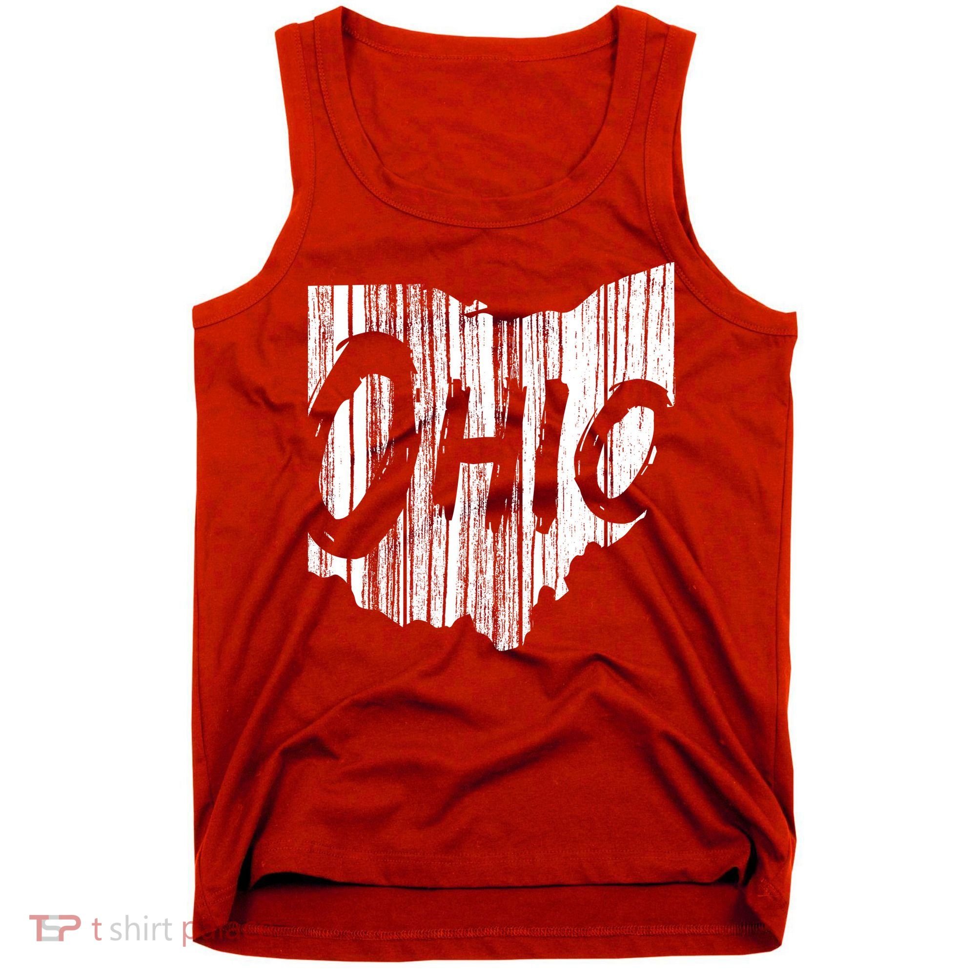 Ohio State Distressed Tank Top