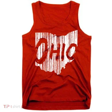Ohio State Distressed Tank Top