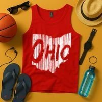 Ohio State Distressed Tank Top thumb 4