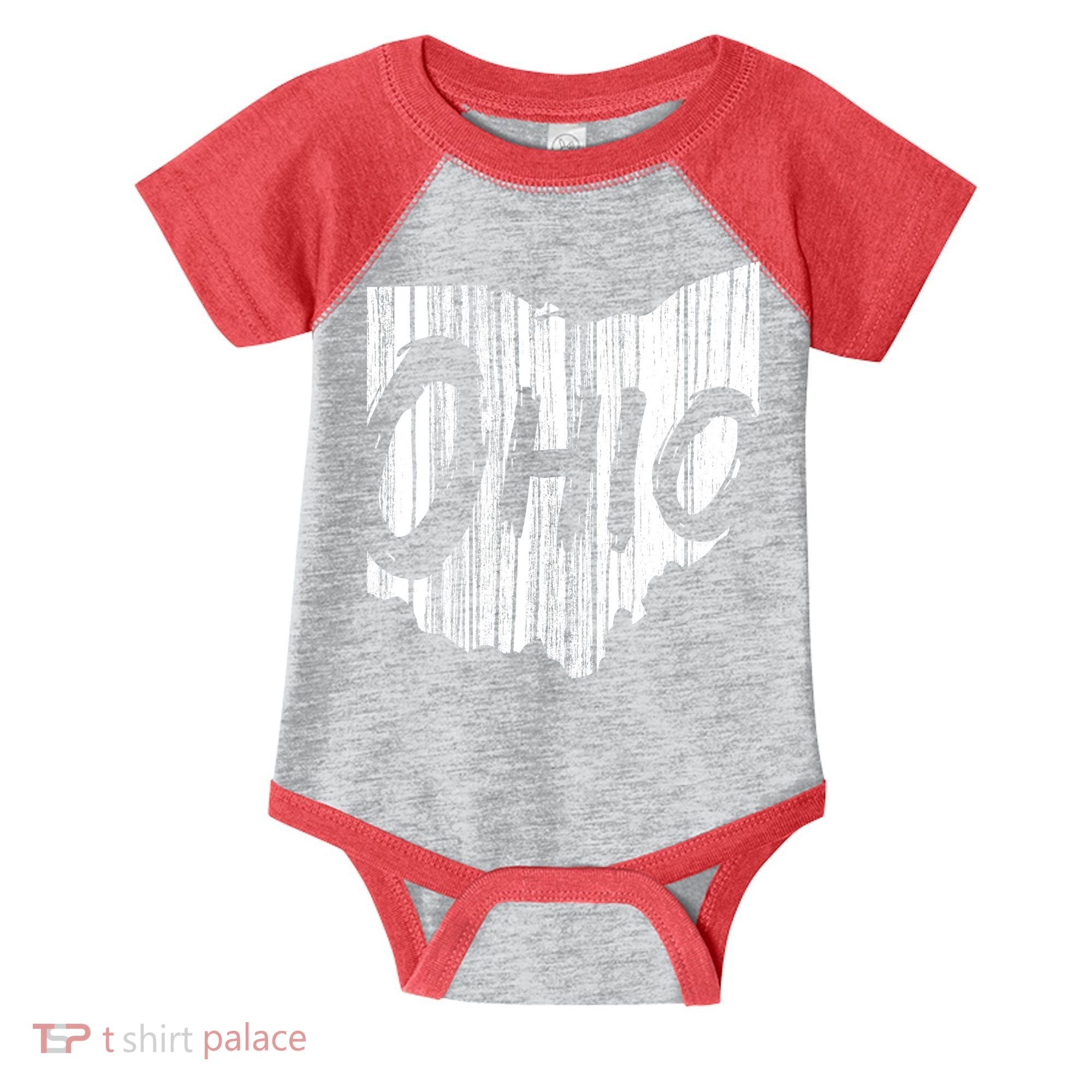 Ohio State Distressed Infant Baby Jersey Bodysuit