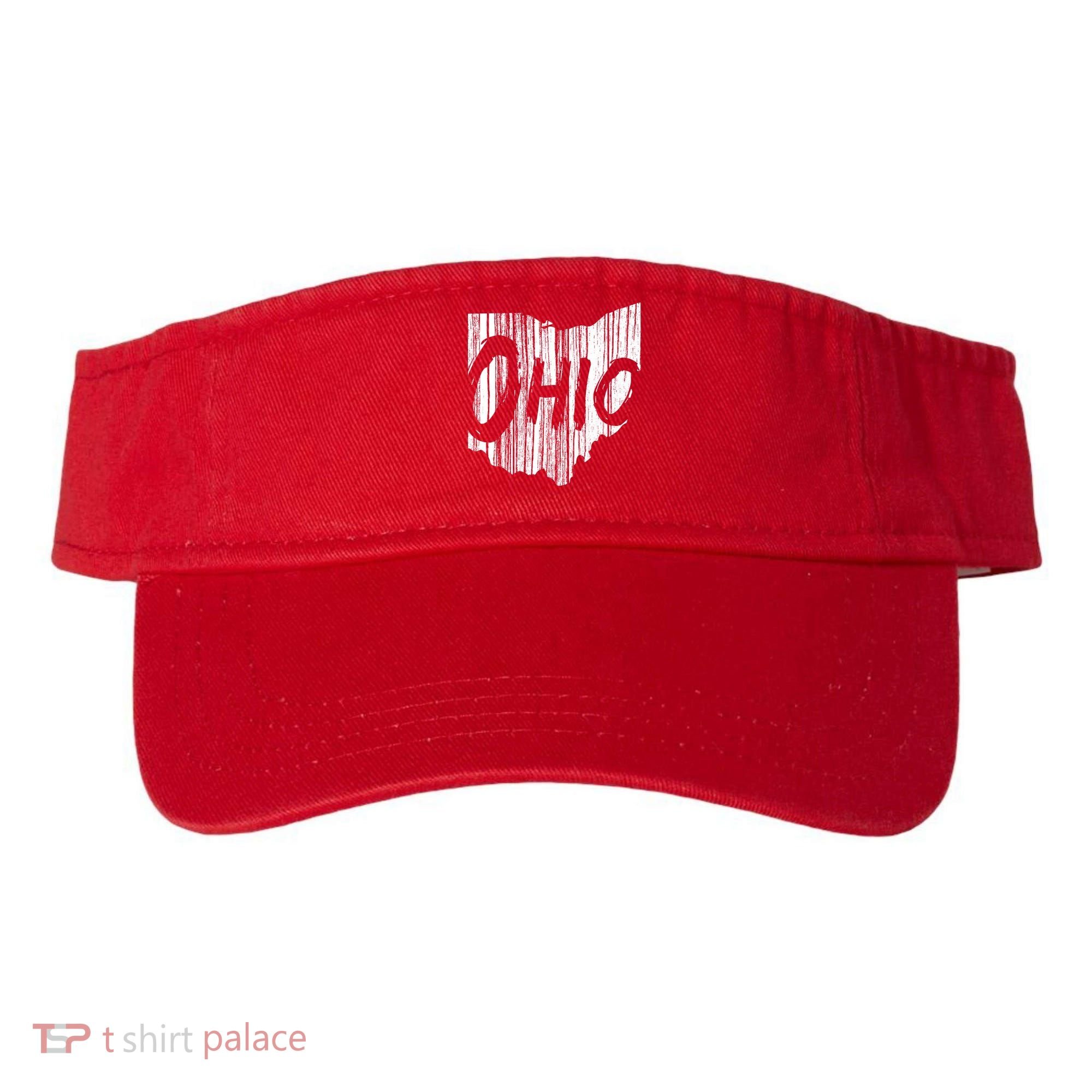 Ohio State Distressed Visor