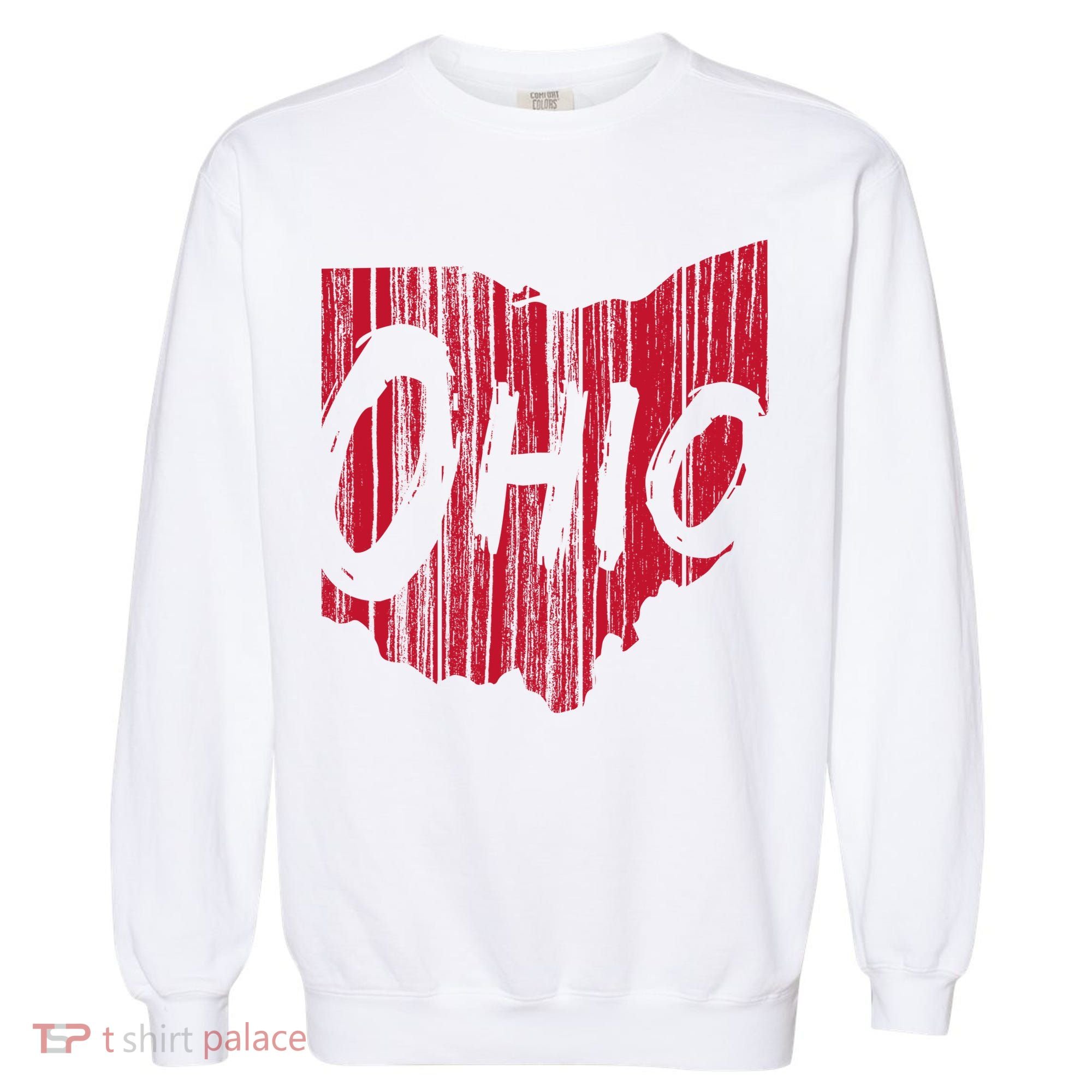 Ohio State Distressed Garment-Dyed Sweatshirt