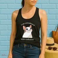 Oddly Specific Dank Meme I Am Contaminated With Radiation Women's Tank Top thumb 2