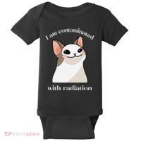 Oddly Specific Dank Meme I Am Contaminated With Radiation Baby Bodysuit thumb 0