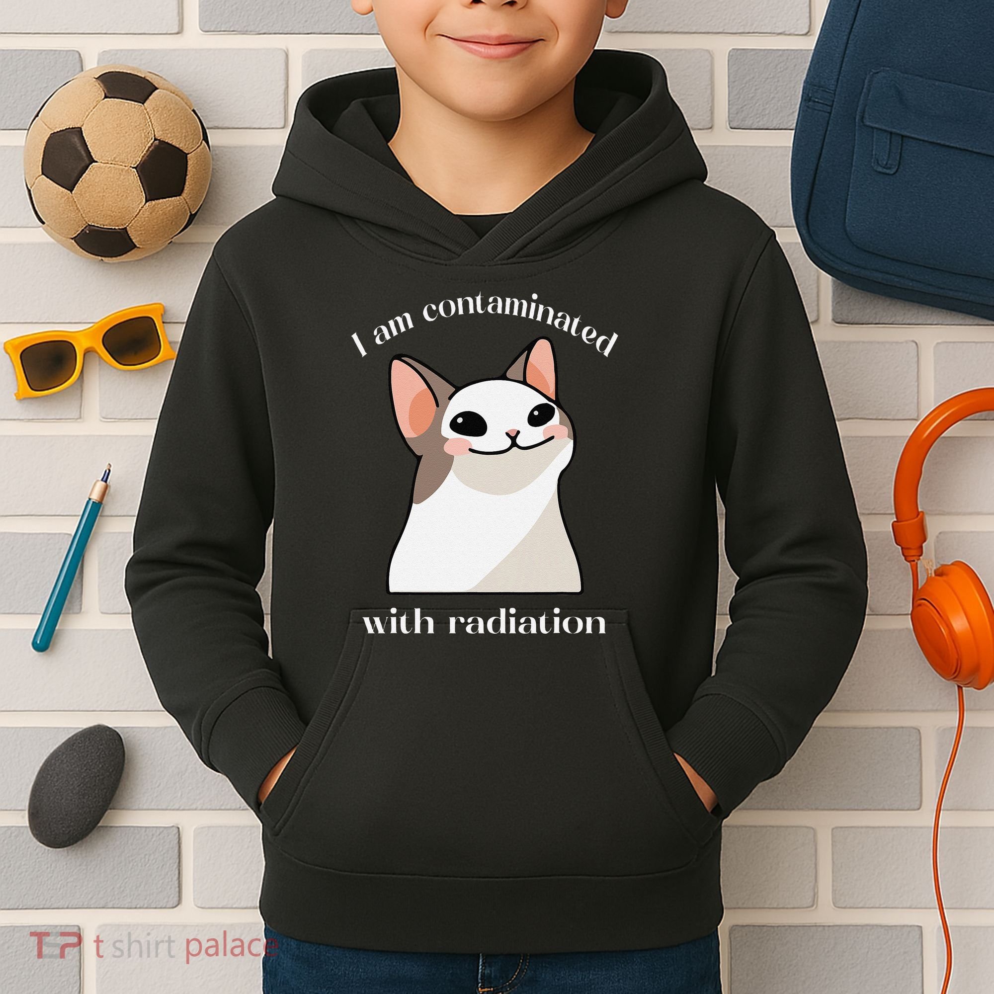 Oddly Specific Dank Meme I Am Contaminated With Radiation Kids Hoodie