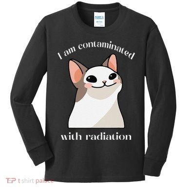 Oddly Specific Dank Meme I Am Contaminated With Radiation Kids Long Sleeve Shirt