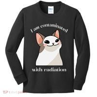 Oddly Specific Dank Meme I Am Contaminated With Radiation Kids Long Sleeve Shirt thumb 0