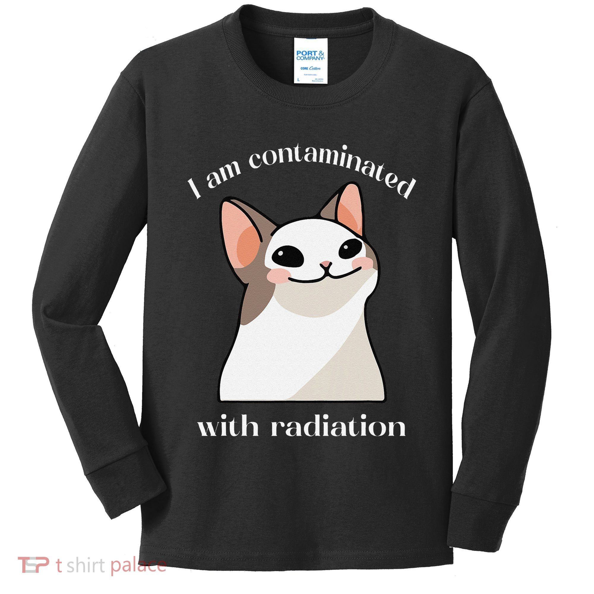 Oddly Specific Dank Meme I Am Contaminated With Radiation Kids Long Sleeve Shirt